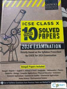 10 YEARS SOLVED ICSE PAPERS BY OSWAL GURUKUL FOR CLASS 10
