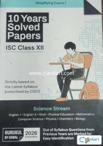 10 YEARS SOLVED PAPER ISC CLASS 12 BY OSWAL 2026