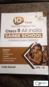 10 Year Solved Papers for Class 9 All India SAINIK School Entrance