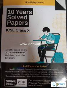 10 Years Solved ICSE Papers for Class 10 Perfect Condition