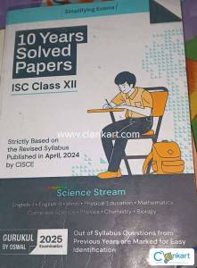10 Years Solved papers of all subjects for science stream( ISC board )