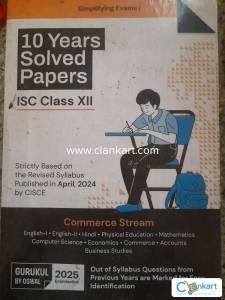 10 years solved paper ISC XII Commerce