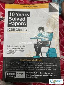 10 years solved papers icse class 10