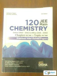 120 Jee main chemistry,disha publications, previous year solved papers