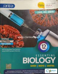 12 Essential Biology by Santra Publication for CBSE, ISC, WBHS