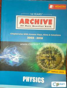 16 years Archive: JEE Main Question Bank (Physics, Chemistry, Maths)