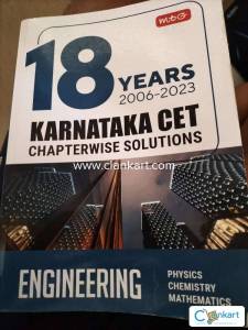 18 year Karnataka CET chapterwise solutions engineering