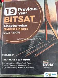 19 previous year BITSAT chapter wise solved paper