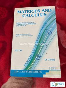 matrices and calculus Engineering textbook