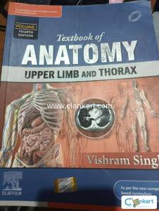 1st year mbbs Anatomy text book upperlimb and thorax