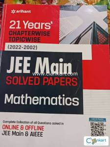 21 Years Chapterwise Topicwise JEE Main Solved Papers Mathematics
