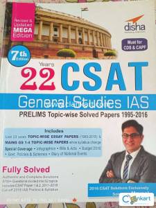 22 Years CSAT Topic Wise Solved Papers for IAS
