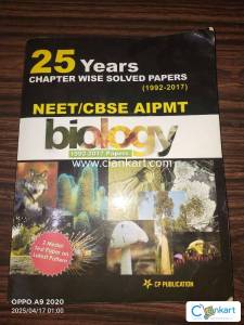 25 years chapter wise solved papers(1992-2017) biology for neet cbse