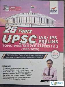 26 years UPSC sloved papers by Mrunal Patel by disha publictions