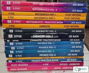 2nd PUC JEE Mains Narayana Study material full set of 17 books
