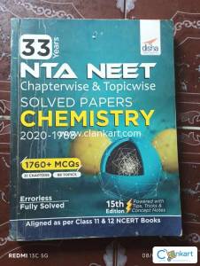 33 years NTA NEET Chapterwise & Topicwise SOLVED PAPERS CHEMISTRY