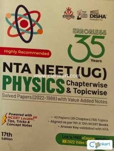 35 Years NTA NEET (UG) BIOLOGY Chapterwise Topicwise Solved Paper