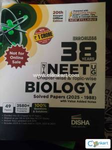 38 years NEET SOLVED PAPERS DISHA PUBLICATION Biology, chemistry, phys