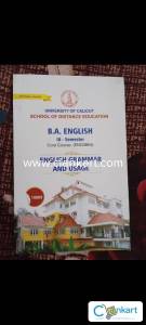 3rd semester B.A. English
