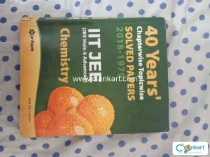 40 Years Chapt Topicwise Solved Papers (2018-1979) IIT JEE CHEMISTRY