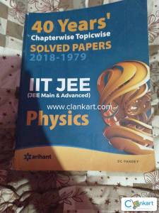 40 years chapterwise solved papers for iit jee