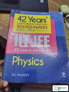 42 Years solved paper for IIT-JEE Mains and Advanced Physics DC Pandey