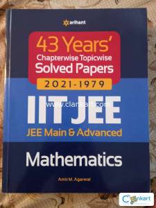 43 Years Chapterwise Topicwise Solved Papers (2021-1979) IIT JEE Maths