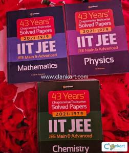 43 years Arihant jee mains and advance books for physic, Chem and math