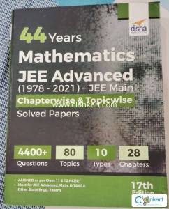44 YEARS MATHS JEE MAINS AND ADVANCED (1978-2021) SOLVED PAPERS