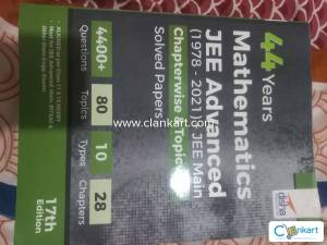 44 Years Mathematics JEE Advanced (1978 - 2021) + JEE Main solvedpaper