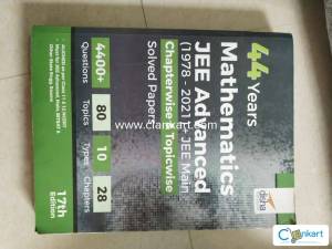 44 Years Mathematics Jee Mains & Advanced Solved Pyq