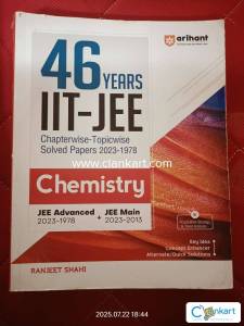 46 years IIT-JEE chemistry arihant Book
