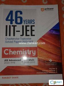46 years IIT JEE chapterwise topicwise pyqs book for chemistry