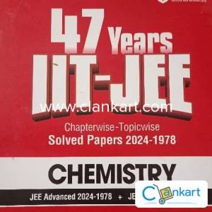47 YEAR IIT JEE SOLVED PAPER TOPICWISE 2024 LATEST EDITION ARIHANT CHE