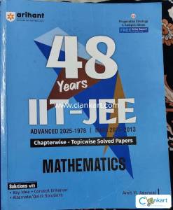 48 years IIT JEE mains plus advance pyqs book maths