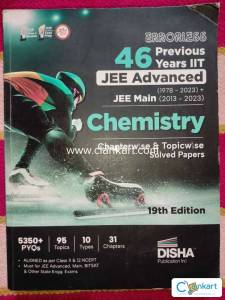 Chemistry 5350+ Jee mains + advance pyqs Disha publication
