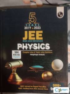 5 years pyq book jee (2019-2023) PW