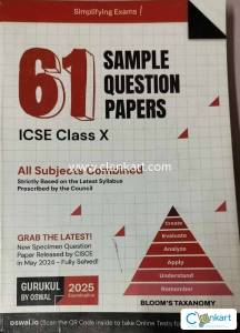 61 sample question papers ICSE class X Gurukul by Oswal