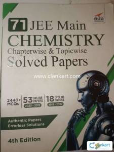 71 JEE MAIN CHEMISTRY DISHA PUBLIC PYQ SOLVED PAPER