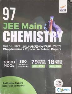 97 JEE Main Chemistry, Chapterwise + Topicwise Solved 5th Edition