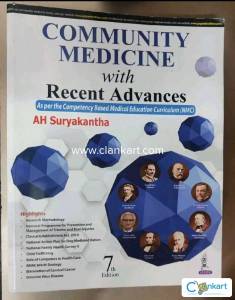 AH Suryakantha 7th edition latest Psm Community Medicine MBBS Book