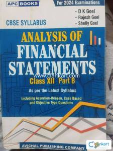 ANALYSIS OF FINANCIAL STATEMENTS  Class XII Part B ,D.K goel