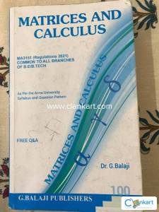ANNA UNIVERSITY first year first semester book (MATRICES AND CALCULUS)