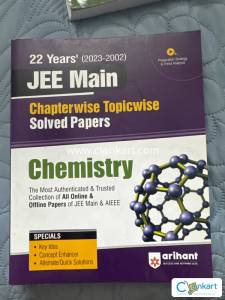 ARIHANT JEE MAIN SOLVED PAPERS FOR CHEMISTRY CLASS 12 2002-2023