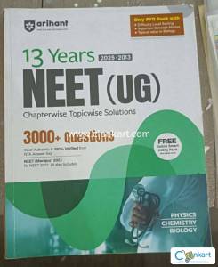 ARIHANT NEETPYQ 13YRS(2025-2013), Chapterwise topicwise pyq w solution