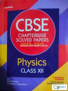 ARIHANT PHYSICS CBSE CHAPTERWISE SOLVED PAPERS 2010-2020