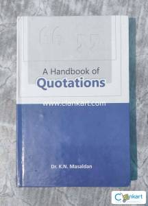 A Handbook Of Quotations By Dr K.N Masaldan
