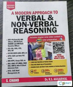 A MODERN APPROACH TO VERBAL & NON-VERBAL REASONING BY R S AGGARWAL