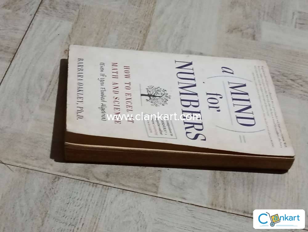 A Mind For Numbers By Barbara Oakley - How To Excel At Math & Science (Good Condition)