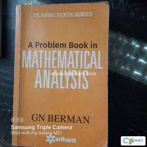 A PROBLEM BOOK IN MATHEMATICAL ANALYSIS(GN BERMAN)
